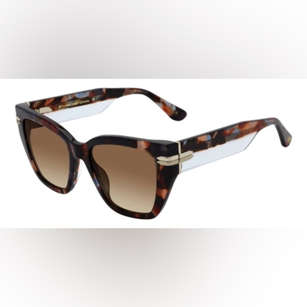 STUART WEITZMAN TWO-TONE CAT-EYE SUNGLASSES - WZN 8012/G/S